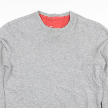 Gap Men’s Grey M Crew Neck Pullover Cotton Sweatshirt Classic