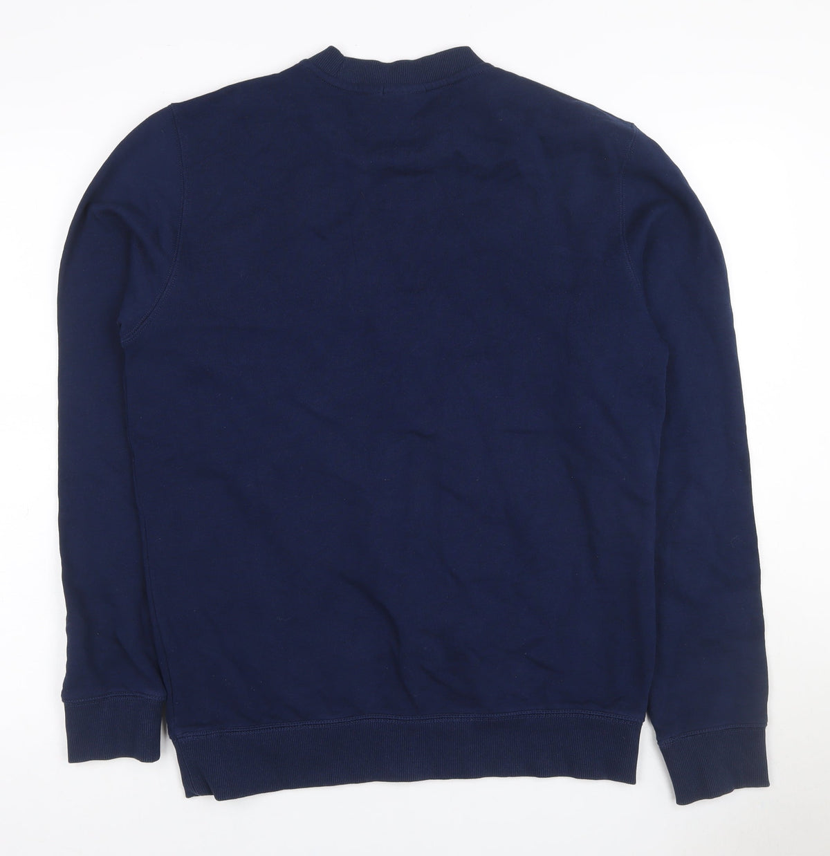 Napapijri Men’s Blue M Logo Flag High Neck Pullover Sweatshirt