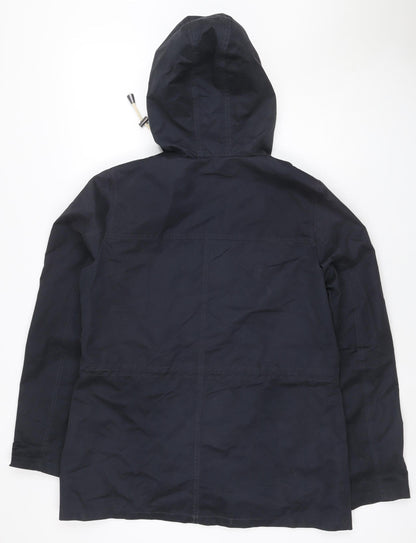 Fat Face Women’s Navy Blue UK 12 Hooded Parka Toggle Coat