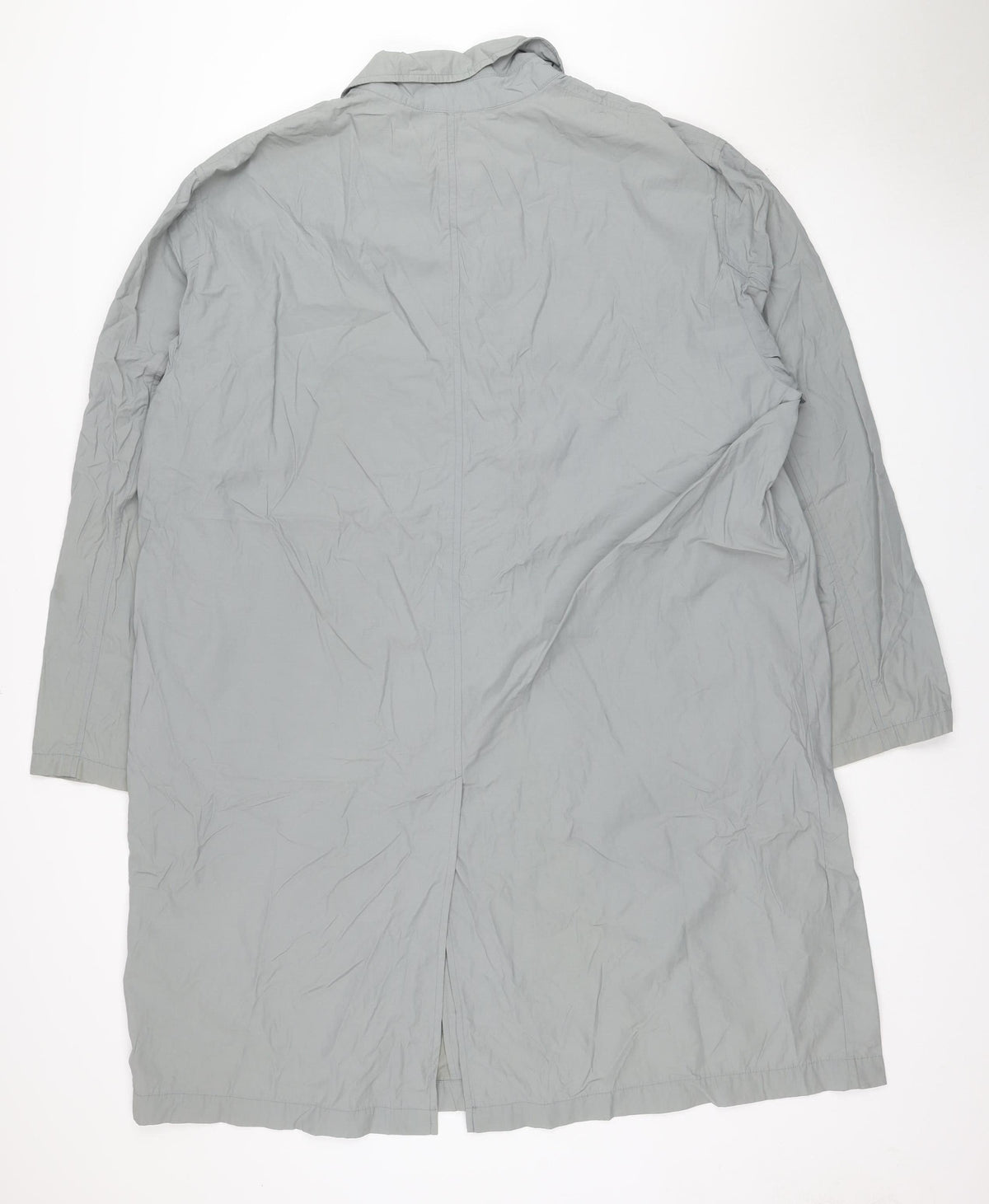 Danimac Women Grey L Long Trench Rain Coat Polyamide Collared Pockets