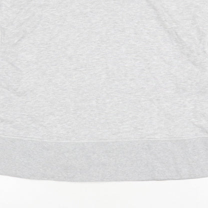 H&M Women’s Grey M Pullover Crew Neck Cotton Blend Sweatshirt