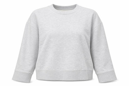 H&M Women’s Grey M Pullover Crew Neck Cotton Blend Sweatshirt