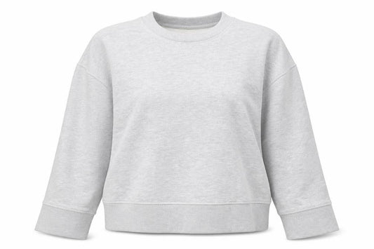 H&M Women’s Grey M Pullover Crew Neck Cotton Blend Sweatshirt