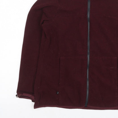 Forclaz Women’s Burgundy UK 10 Fleece Full Zip Jacket Pockets