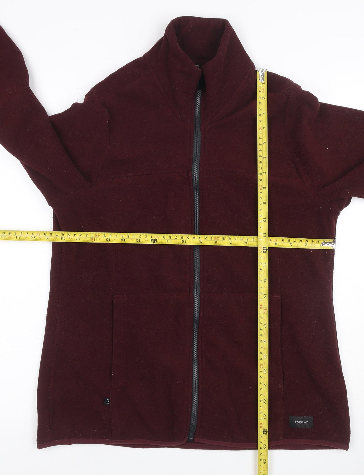 Forclaz Women’s Burgundy UK 10 Fleece Full Zip Jacket Pockets