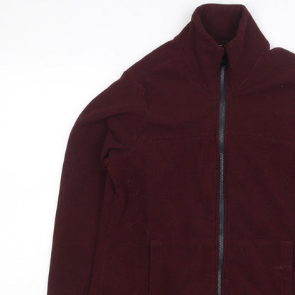 Forclaz Women’s Burgundy UK 10 Fleece Full Zip Jacket Pockets
