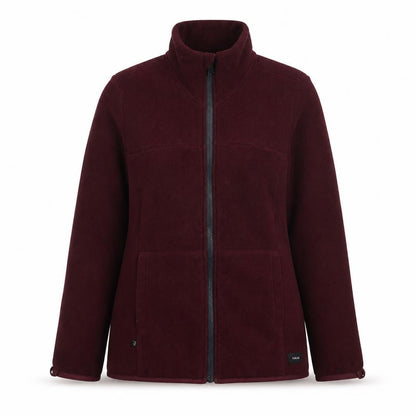 Forclaz Women’s Burgundy UK 10 Fleece Full Zip Jacket Pockets