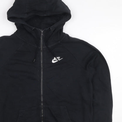 Nike Women’s Black XS Full Zip Hooded Fleece Logo Hoodie