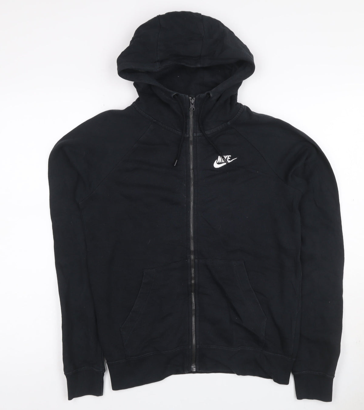 Nike Women’s Black XS Full Zip Hooded Fleece Logo Hoodie