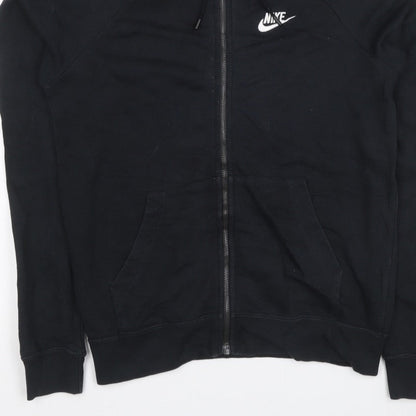 Nike Women’s Black XS Full Zip Hooded Fleece Logo Hoodie