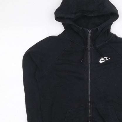 Nike Women’s Black XS Full Zip Hooded Fleece Logo Hoodie