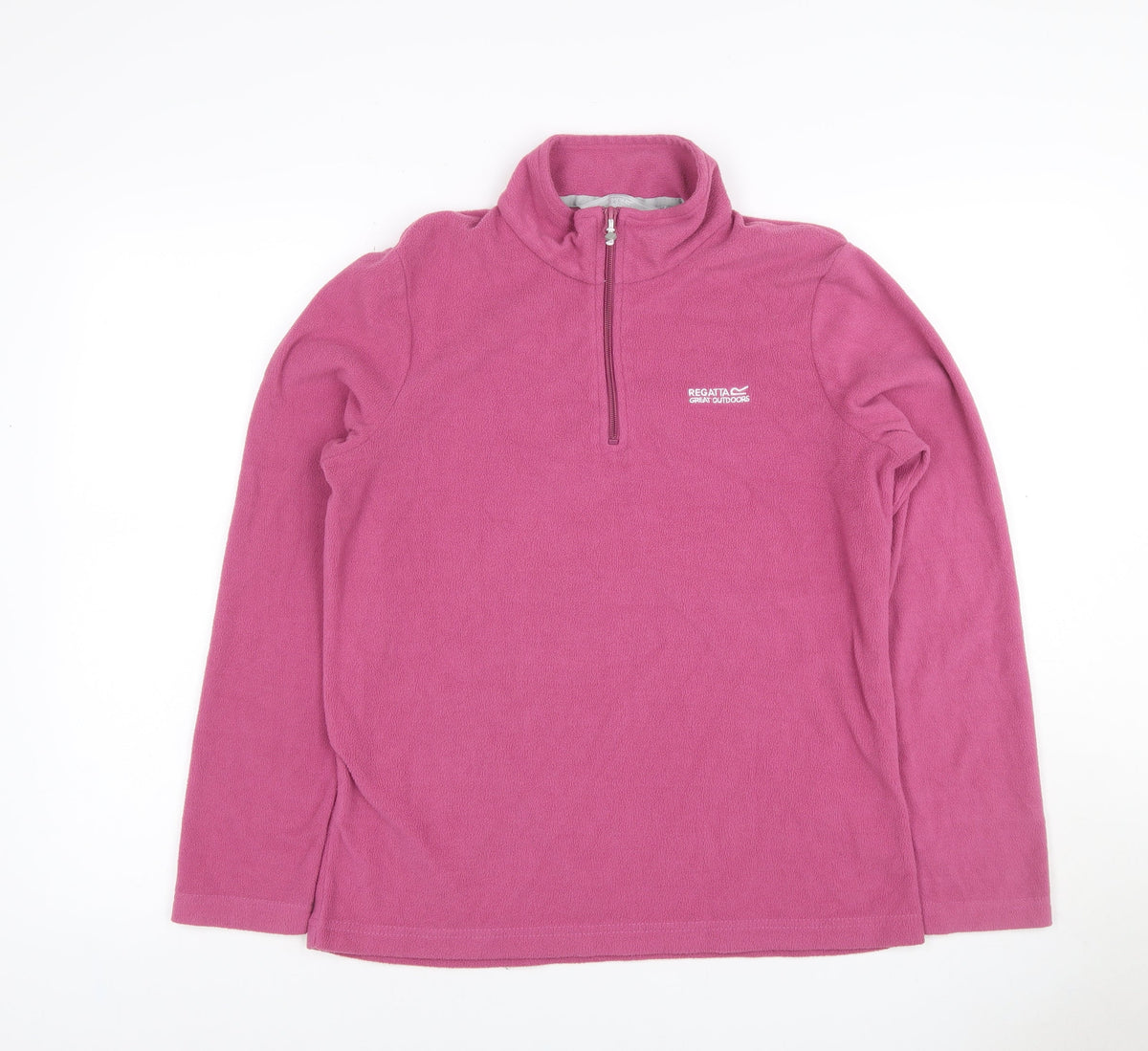 Regatta Teens Pink UK 12 1/4 Zip Fleece Sweatshirt
