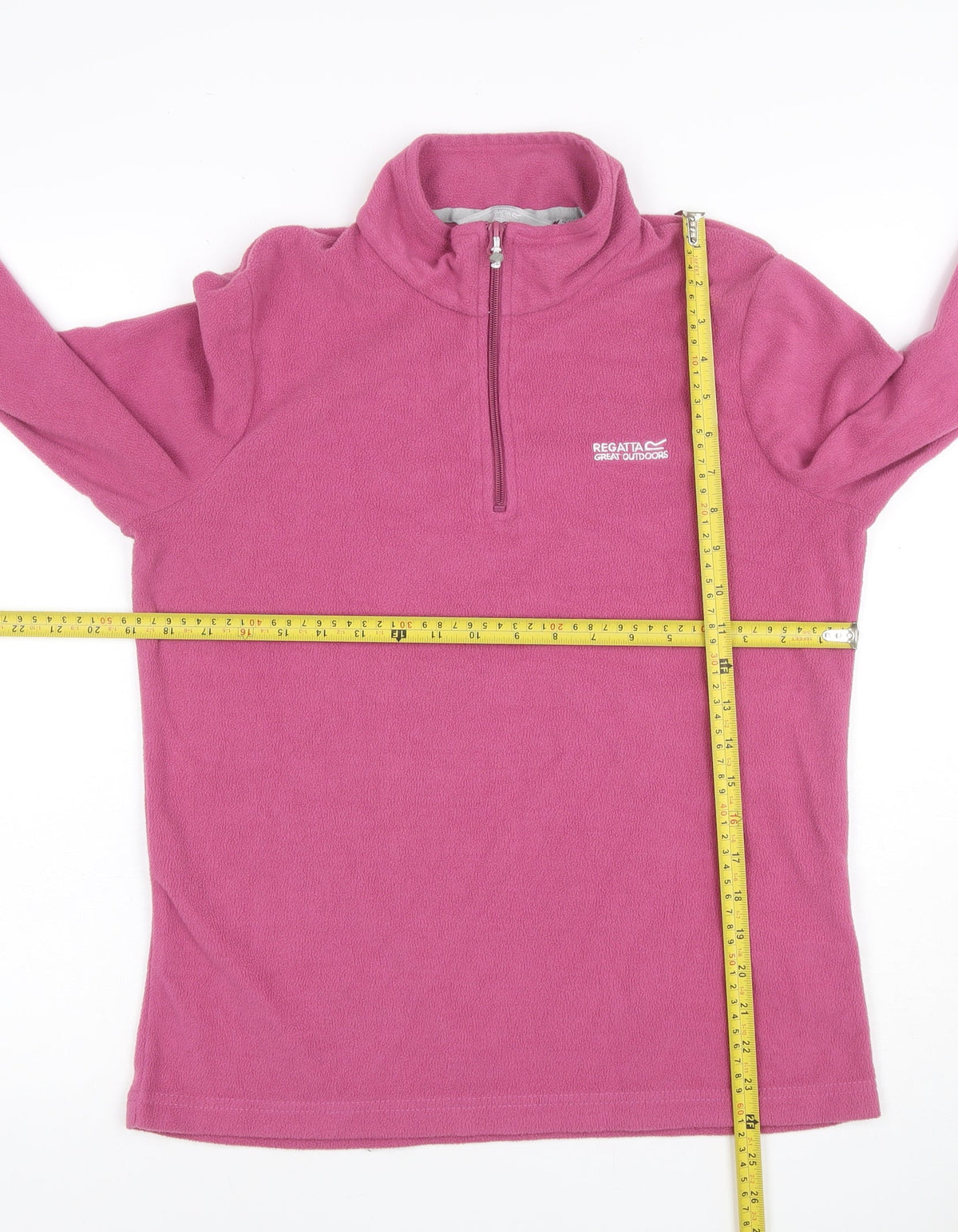 Regatta Teens Pink UK 12 1/4 Zip Fleece Sweatshirt