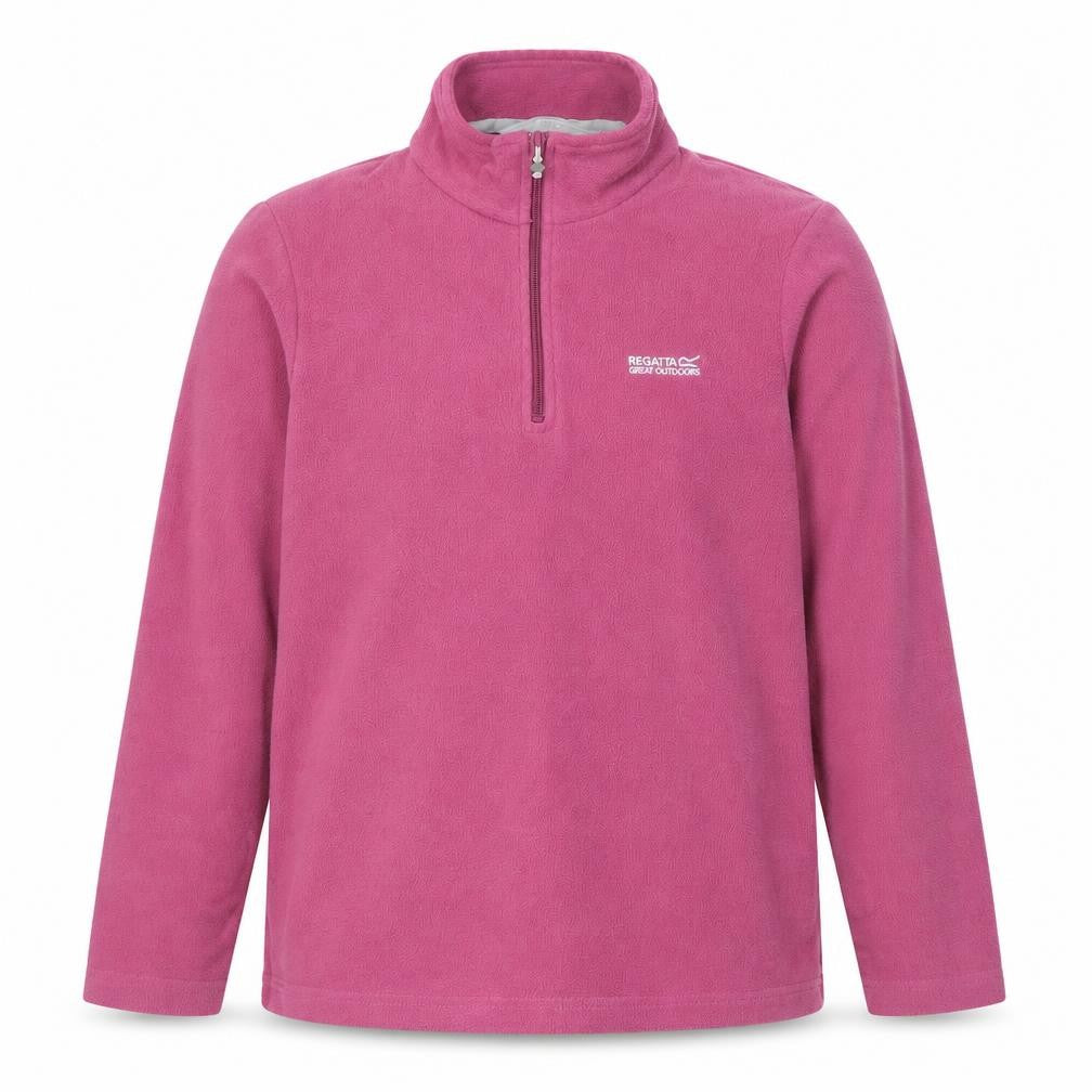 Regatta Teens Pink UK 12 1/4 Zip Fleece Sweatshirt