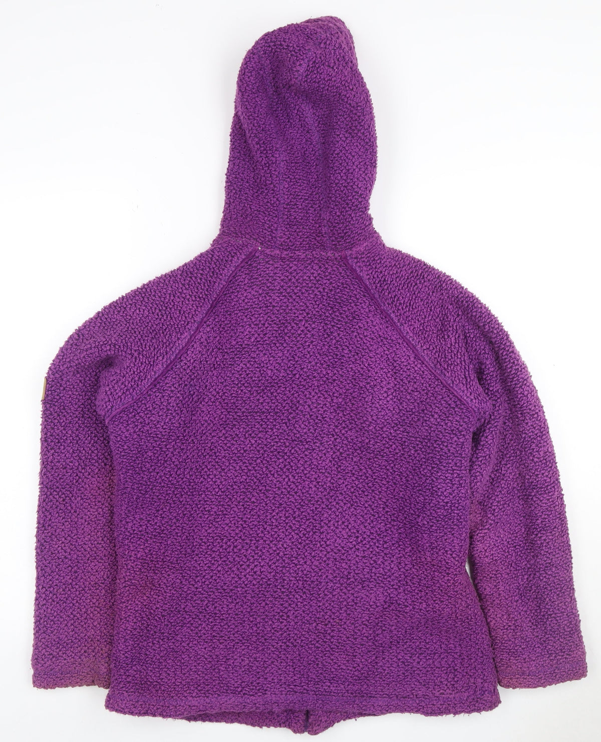 Weird Fish Women’s Purple Hooded Fleece Jacket Size M Full Zip