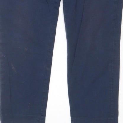 Jack Wills Women’s Blue Slim Tapered Chino Trousers UK 10 28W 26L