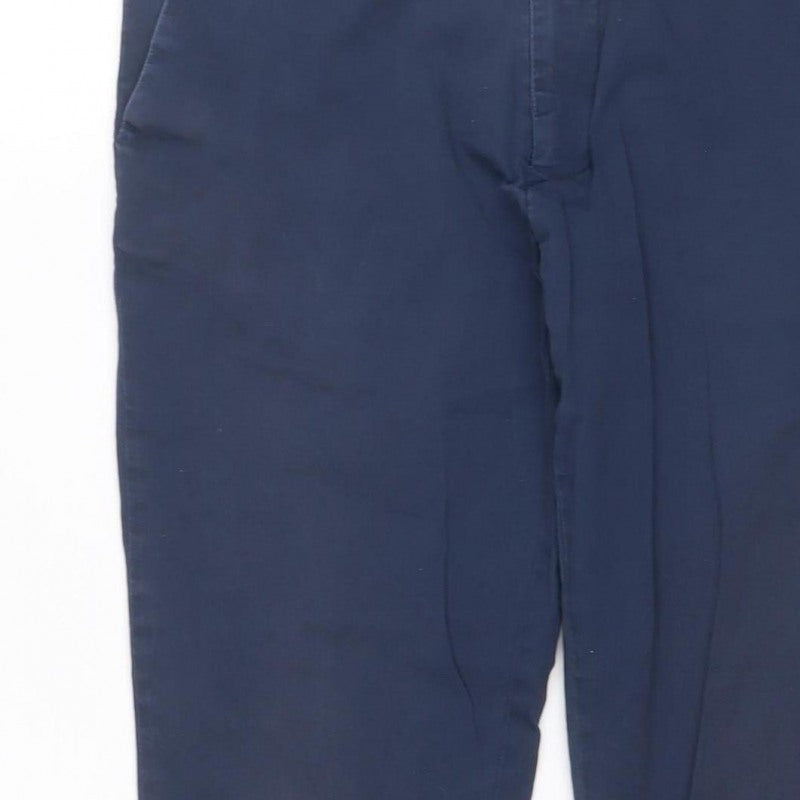 Jack Wills Women’s Blue Slim Tapered Chino Trousers UK 10 28W 26L