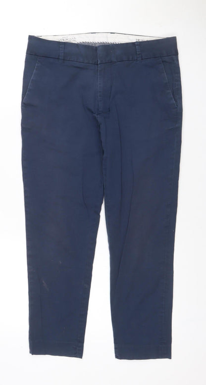Jack Wills Women’s Blue Slim Tapered Chino Trousers UK 10 28W 26L