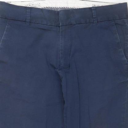 Jack Wills Women’s Blue Slim Tapered Chino Trousers UK 10 28W 26L