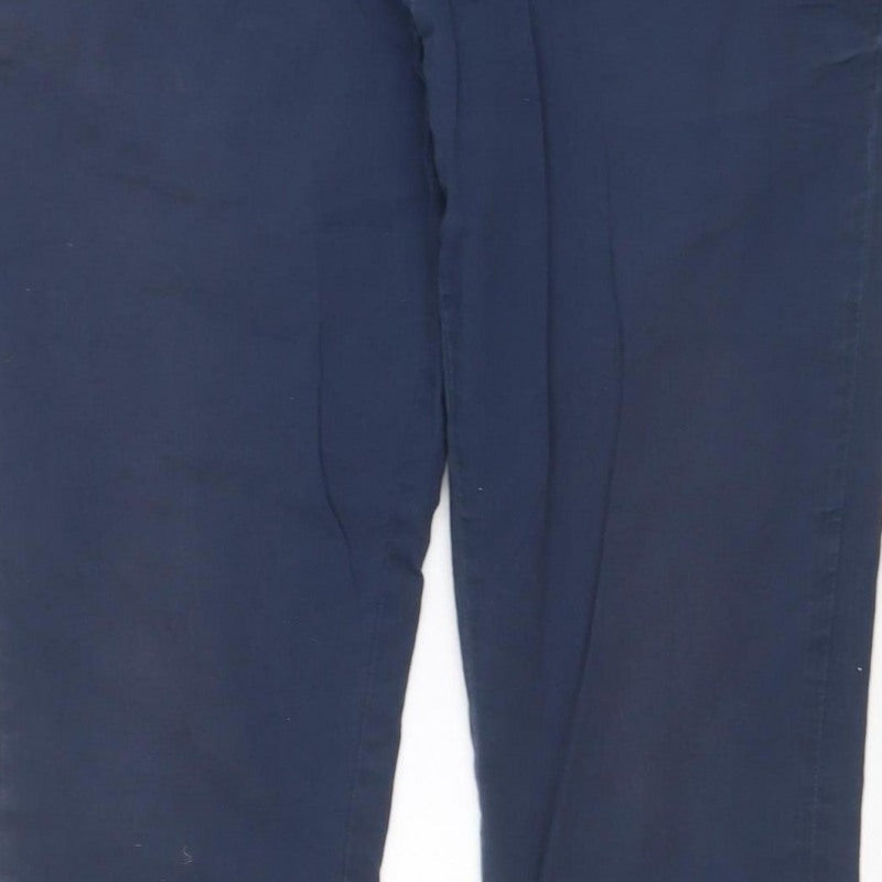 Jack Wills Women’s Blue Slim Tapered Chino Trousers UK 10 28W 26L