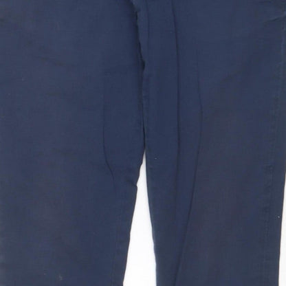 Jack Wills Women’s Blue Slim Tapered Chino Trousers UK 10 28W 26L