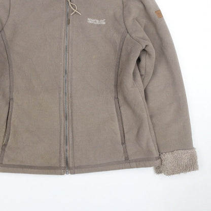 Regatta Women’s Brown Size 12 Fleece Sherpa Lined Full Zip Jacket