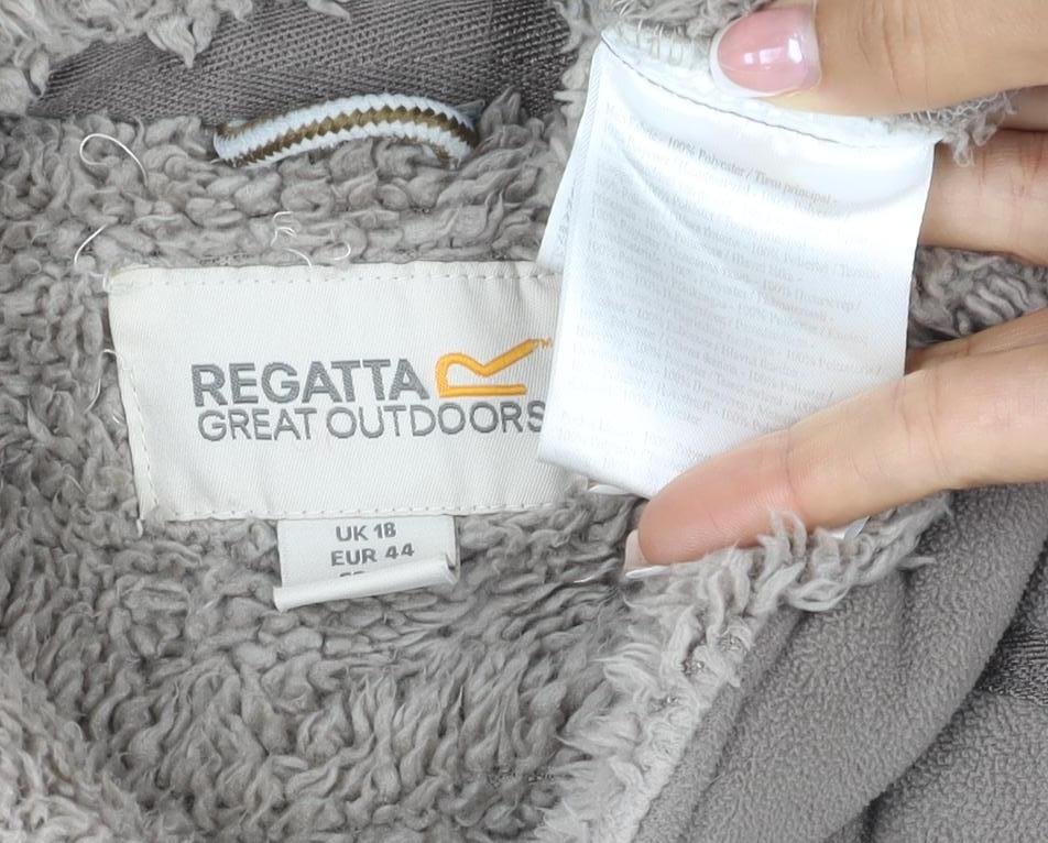 Regatta Women’s Brown Size 12 Fleece Sherpa Lined Full Zip Jacket