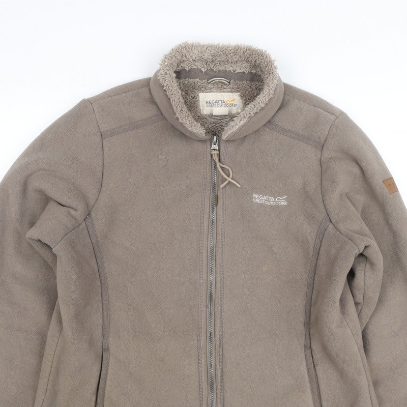 Regatta Women’s Brown Size 12 Fleece Sherpa Lined Full Zip Jacket