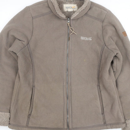 Regatta Women’s Brown Size 12 Fleece Sherpa Lined Full Zip Jacket