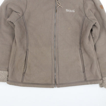 Regatta Women’s Brown Size 12 Fleece Sherpa Lined Full Zip Jacket