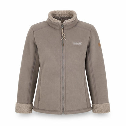 Regatta Women’s Brown Size 12 Fleece Sherpa Lined Full Zip Jacket