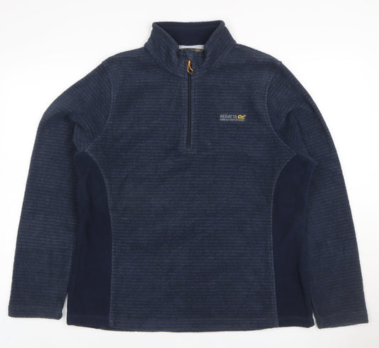 Regatta Women’s Blue UK 16 1/4 Zip Fleece Pullover Sweatshirt