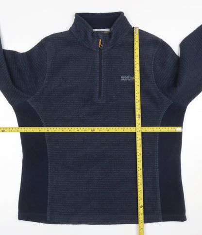 Regatta Women’s Blue UK 16 1/4 Zip Fleece Pullover Sweatshirt