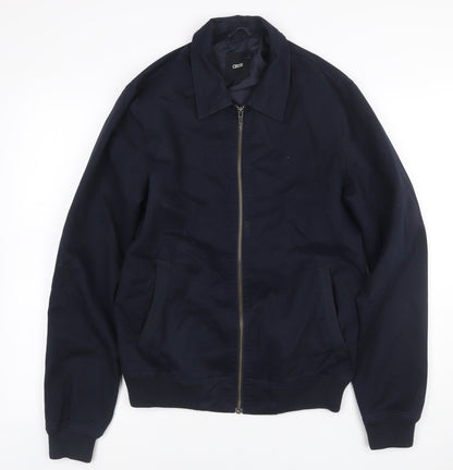 ASOS Men’s Blue S Bomber Jacket Full Zip Lined Casual
