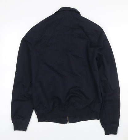 ASOS Men’s Blue S Bomber Jacket Full Zip Lined Casual