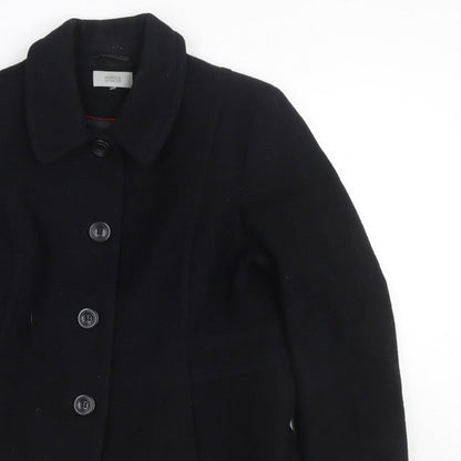 Marks and Spencer Women’s Black UK 16 Wool Blend Button Jacket