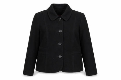 Marks and Spencer Women’s Black UK 16 Wool Blend Button Jacket
