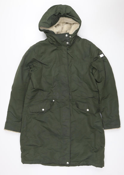 Regatta Women Green UK 14 Hooded Padded Parka Coat Faux Fur Lined