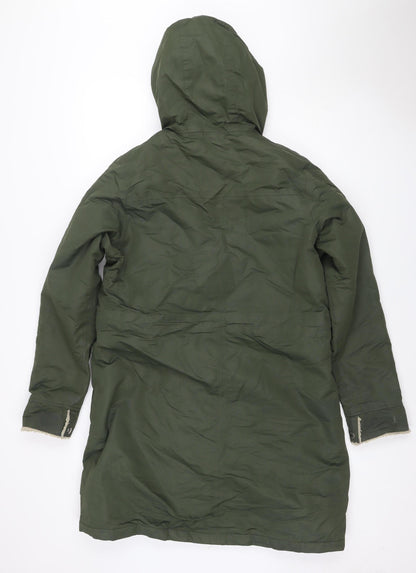 Regatta Women Green UK 14 Hooded Padded Parka Coat Faux Fur Lined