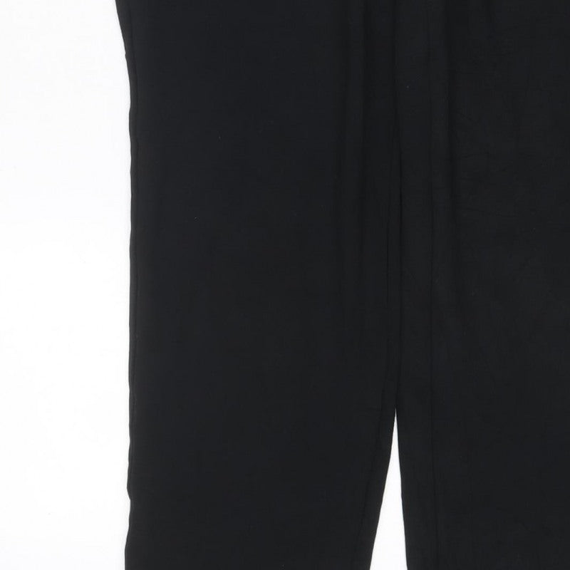 Marks and Spencer Women's Black Size 8 Stretch Pull-On Trousers