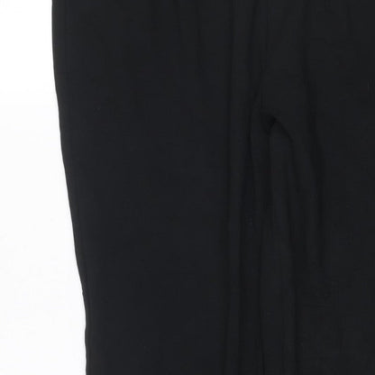 Marks and Spencer Women's Black Size 8 Stretch Pull-On Trousers