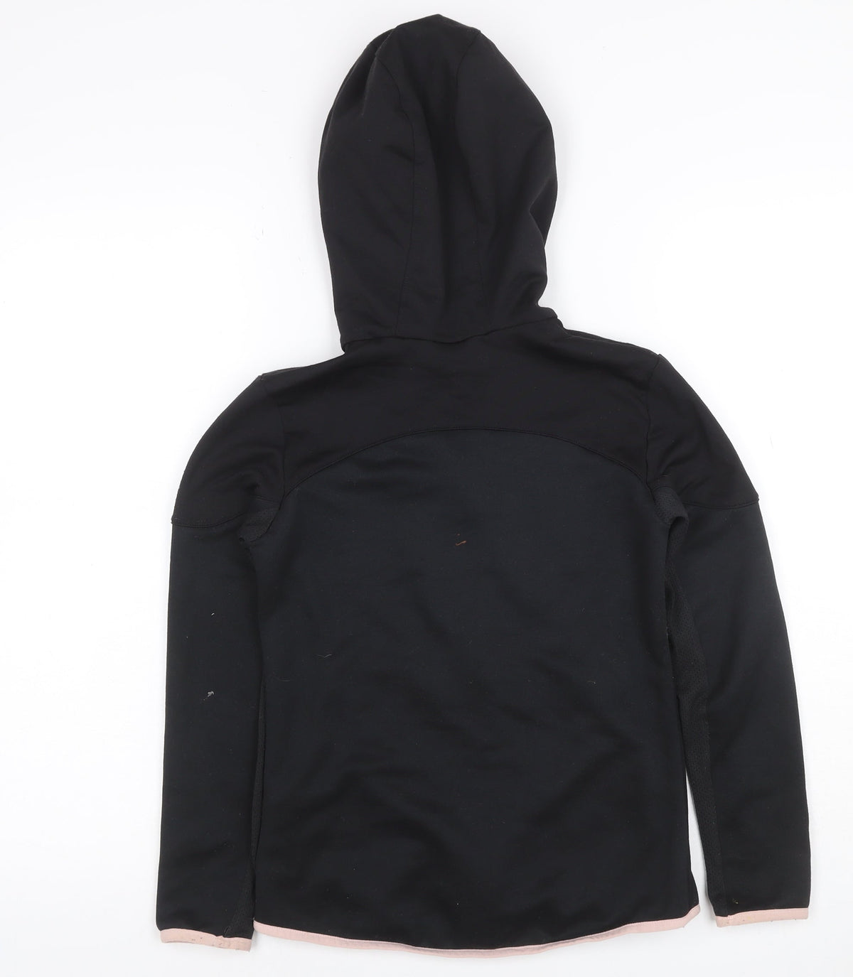 Decathlon Girls Black Pink Full Zip Sports Hoodie 10-11 Years