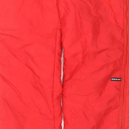 Alpina Women Red M Insulated Ski Snow Pants Zip Leg Pockets