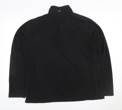 Regatta Mens Black L Fleece 1/4 Zip High Neck Outdoor Sweatshirt