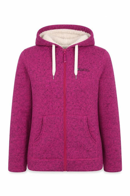 Mountain Warehouse Women’s Pink UK 12 Hooded Fleece Jacket Full Zip