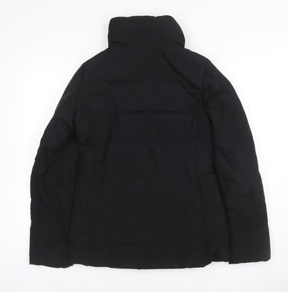 Mango Suit Women Black XS Puffer Jacket Quilted Insulated Zip