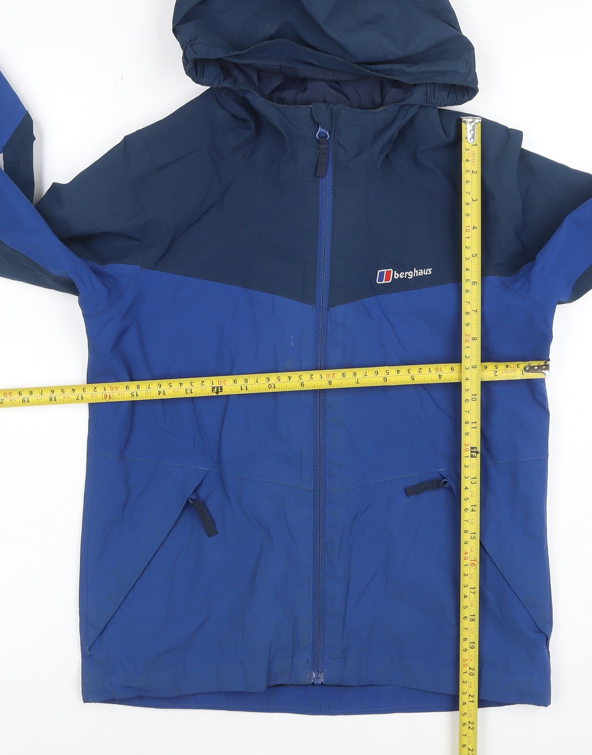 Berghaus Boys Blue 9-10 Years AQ2 Waterproof Hooded Full Zip Jacket