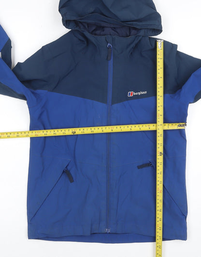 Berghaus Boys Blue 9-10 Years AQ2 Waterproof Hooded Full Zip Jacket