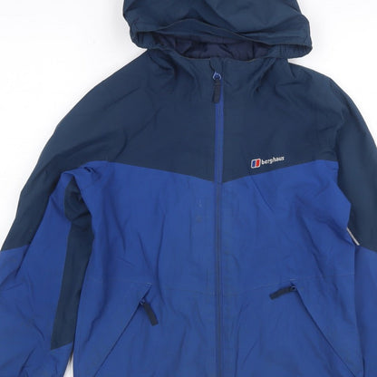 Berghaus Boys Blue 9-10 Years AQ2 Waterproof Hooded Full Zip Jacket