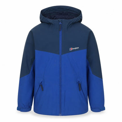 Berghaus Boys Blue 9-10 Years AQ2 Waterproof Hooded Full Zip Jacket